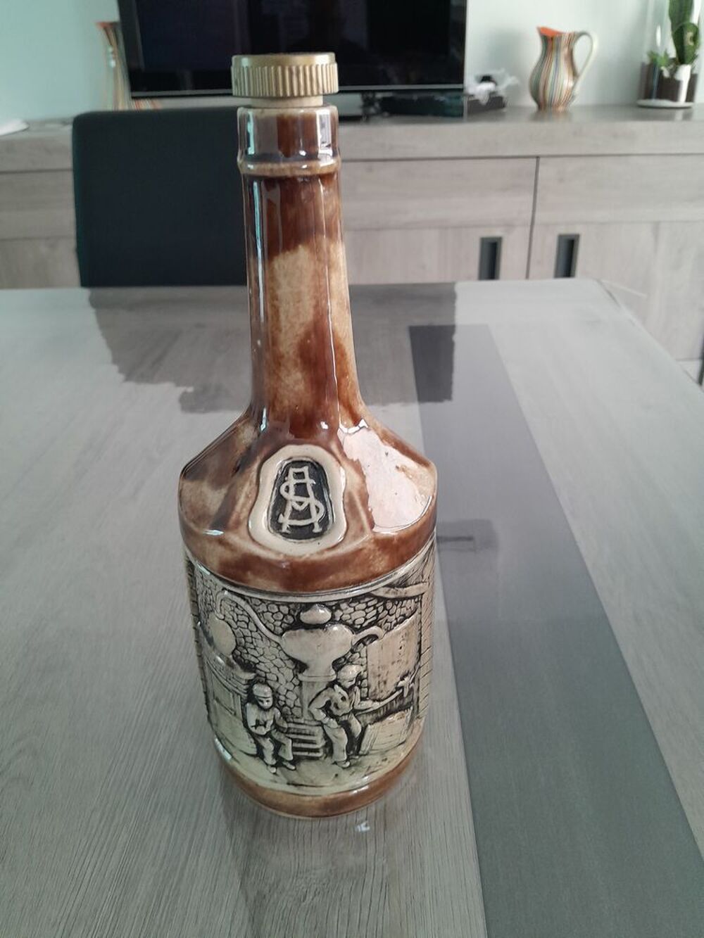 BOUTEILLE VIDE EN PORCELAINE TEL / 0627473514 