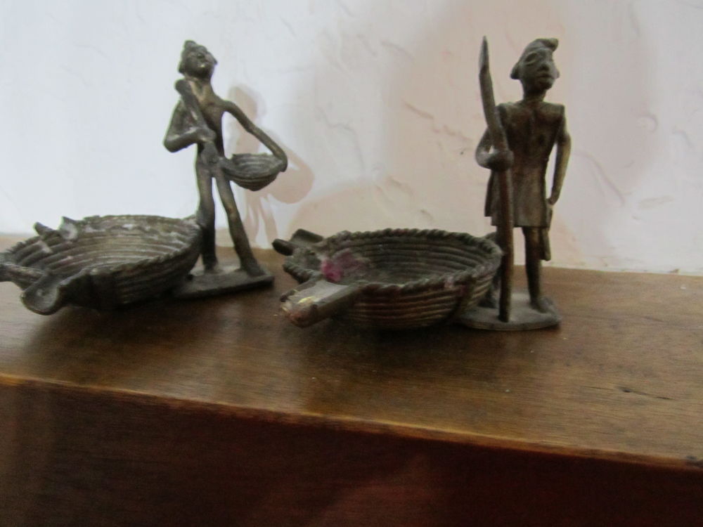cendrier africain en bronze Dcoration
