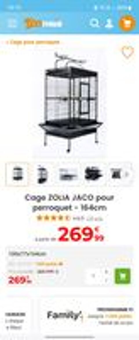   Cage perroquet 