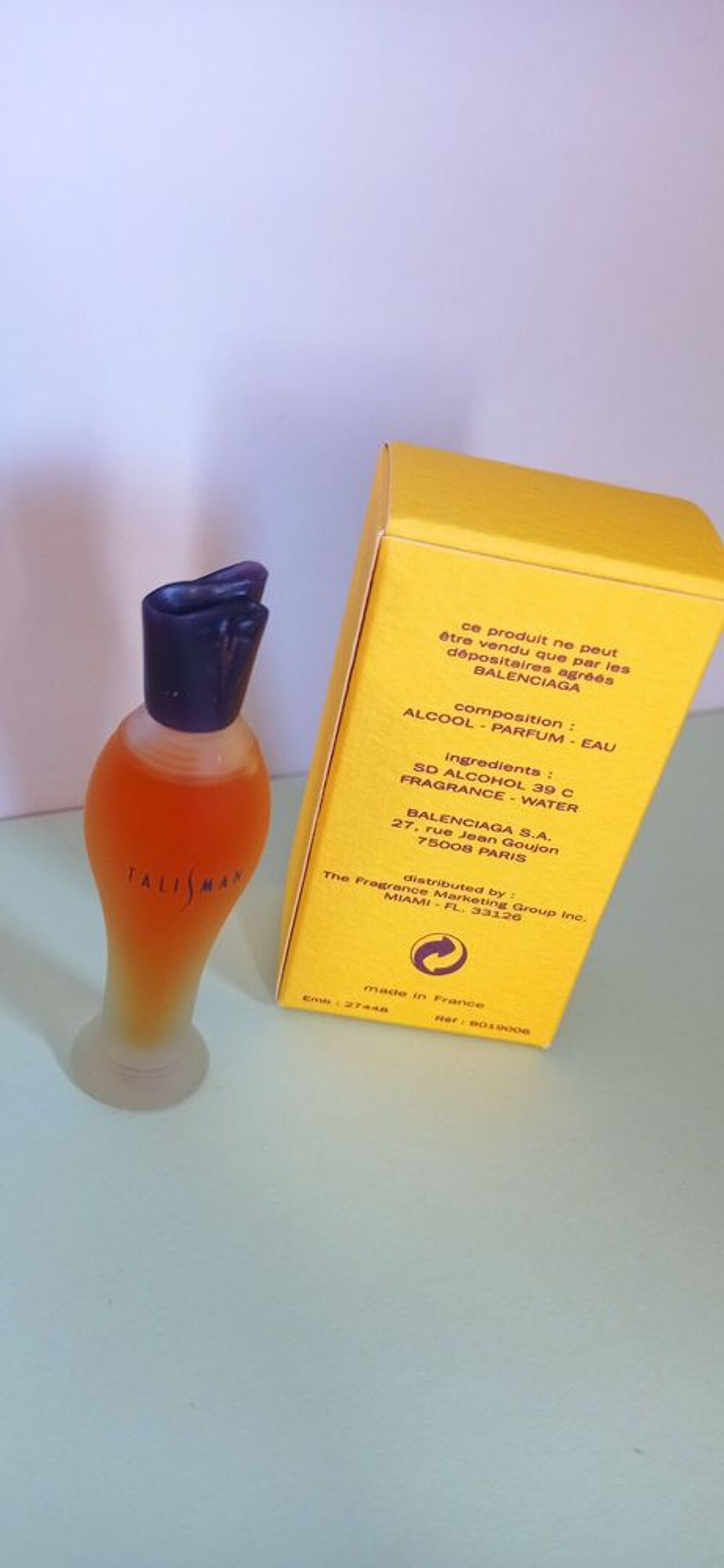 Miniature de parfum talisman de Balenciaga 