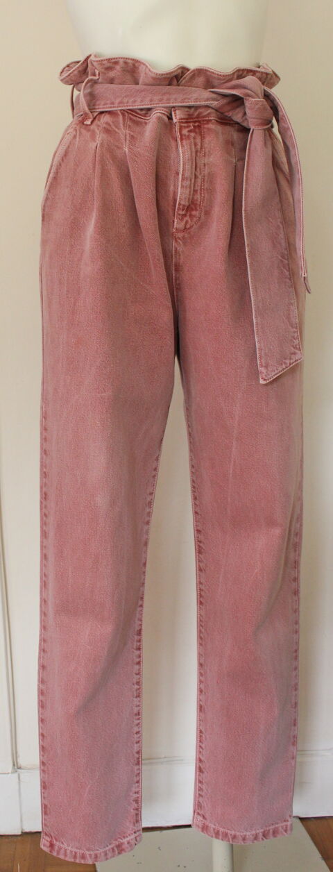 Pantalon ceinturé taille haute SEZANE T.38 Fr 60 Issy-les-Moulineaux (92)