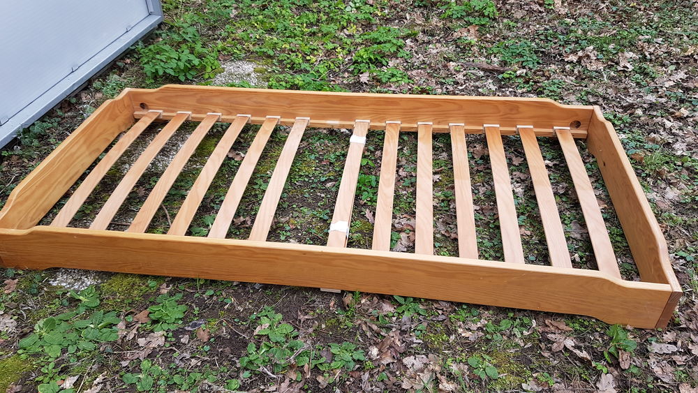 Lot de 2 lits en bois empilables de 0,90 Meubles