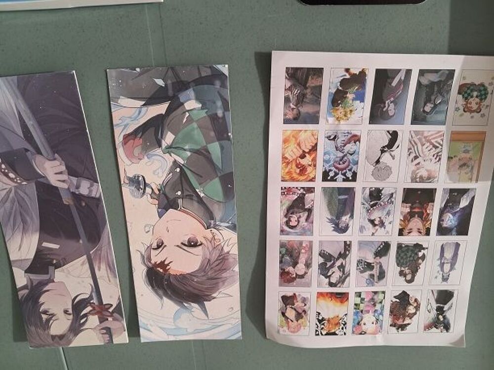Lot Demon Slayers stickers jeu de poker manga anime Tv japon 
