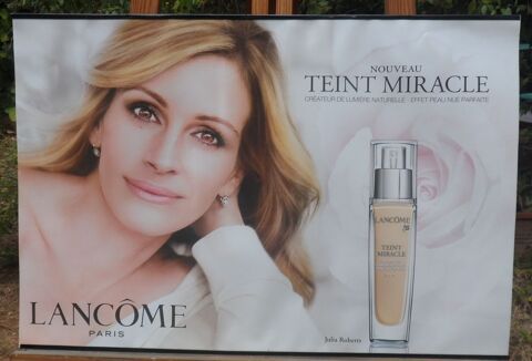 Affiche bi-c�t� LANC�ME Paris Julia Roberts sur papier glac� 20 Castries (34)