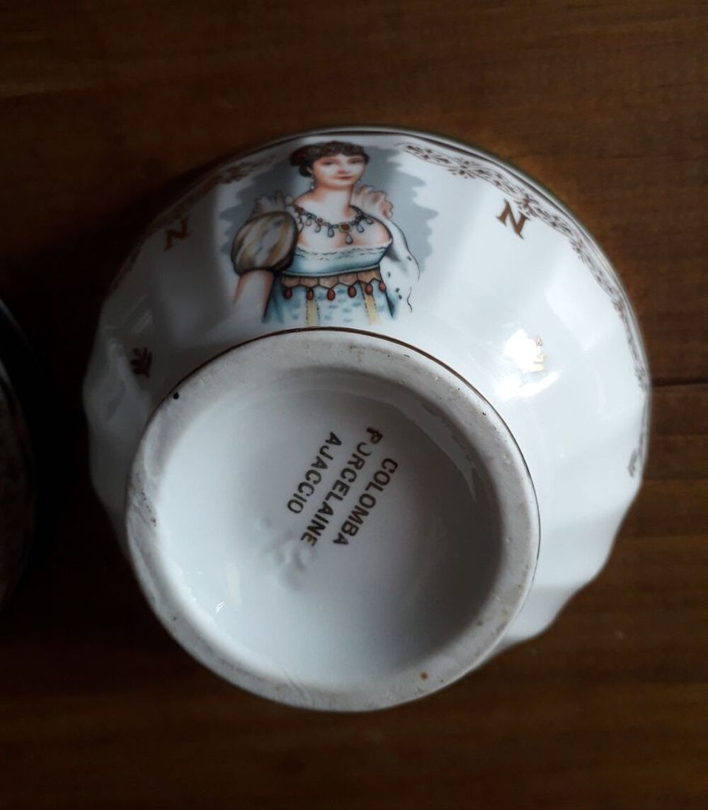 Petits bols en porcelaine : Napol&eacute;on et Jos&eacute;phine 