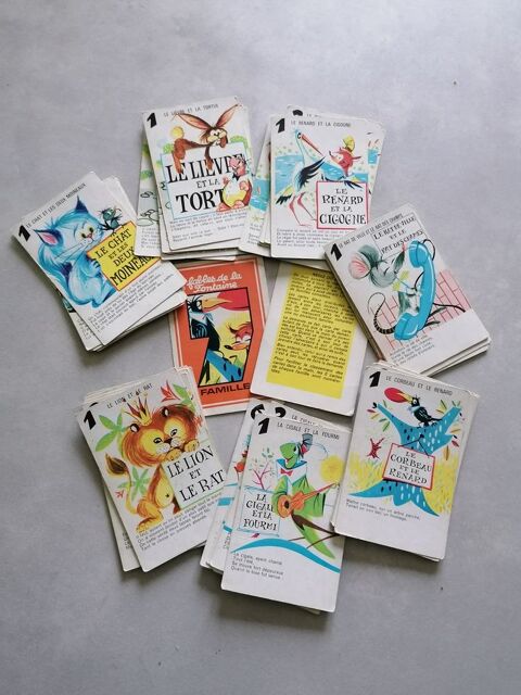 Jeu cartes 7 familles Les fables  4 Jury (57)
