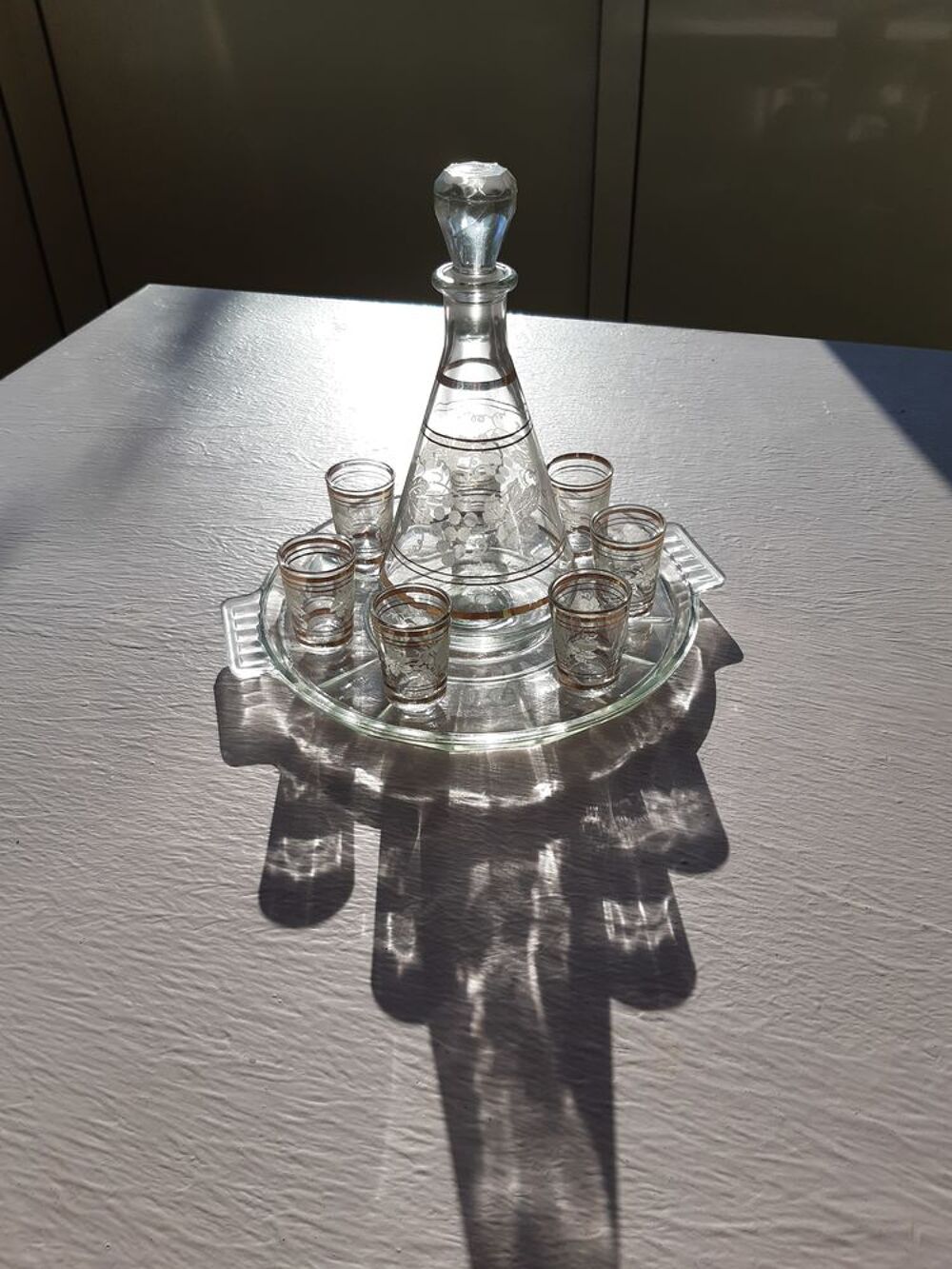 Service &agrave; Liqueur Ann&eacute;es 1950. Décoration