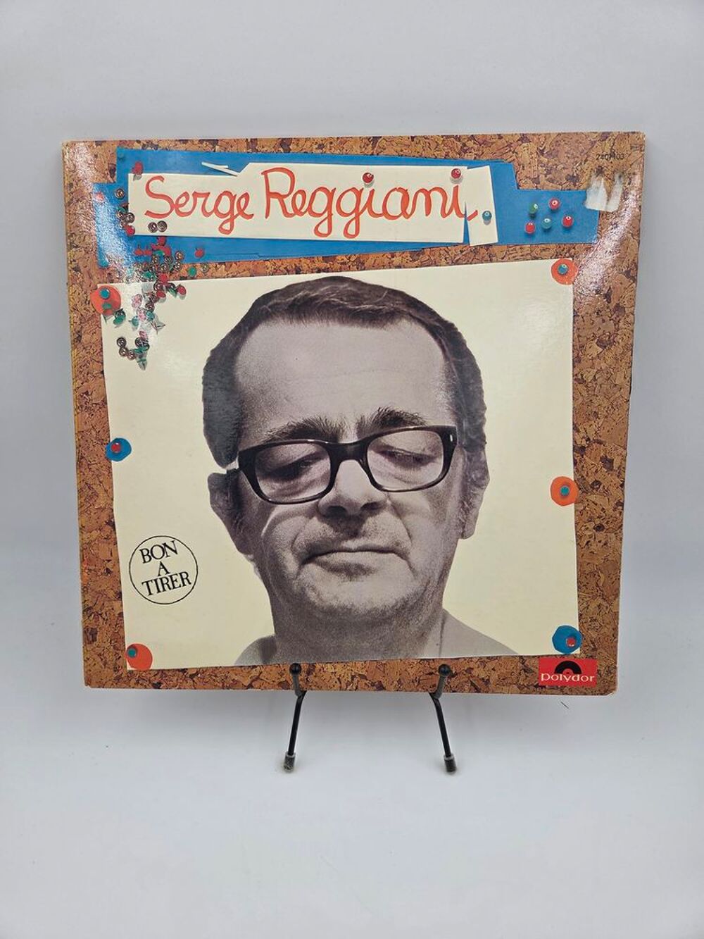 Vinyle 33 tours Serge Reggiani : Bon &agrave; Tirer avec fourreau CD et vinyles