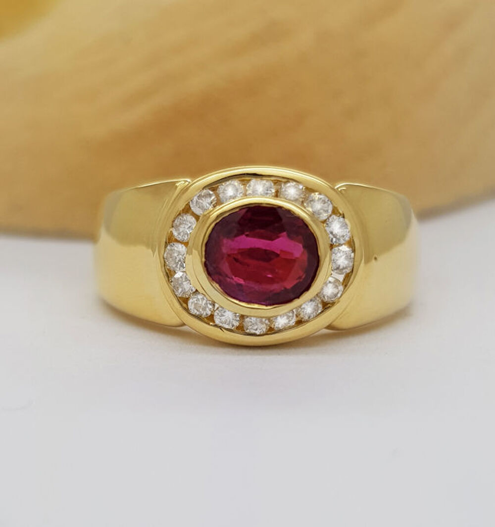 BAGUE RUBIS DIAMANTS Bijoux et montres