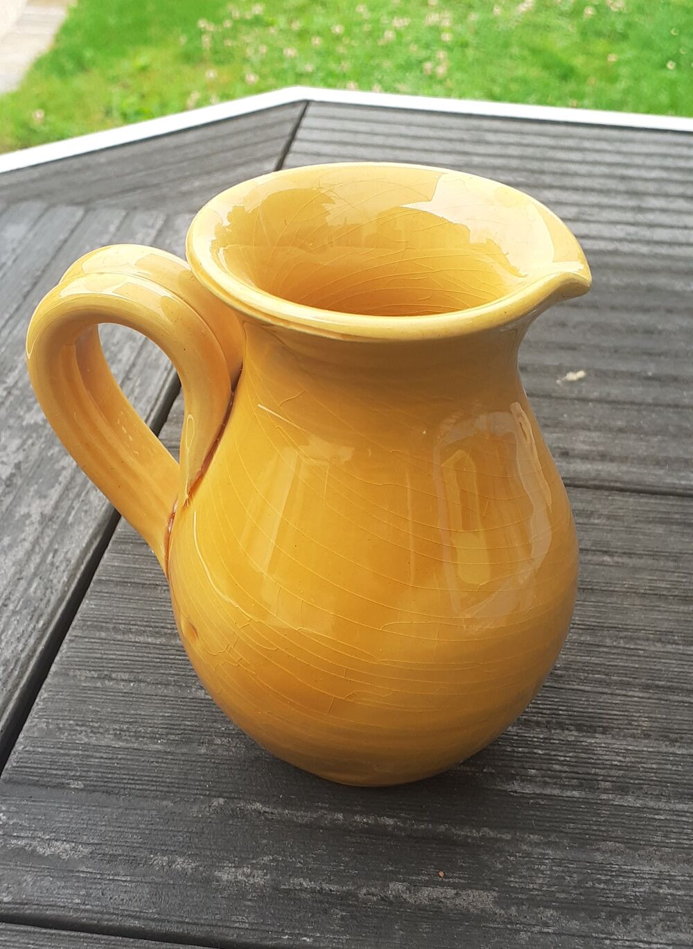 Vase d&eacute;cor sur une face - Haut. 11 cm Décoration