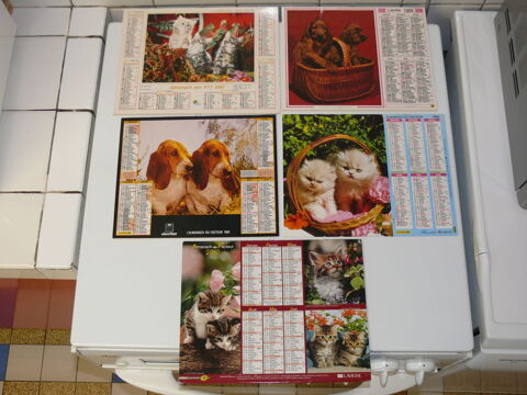 Calendriers thme  CHIENS - CHATS  : 3 l'unit 15 Saintes (17)