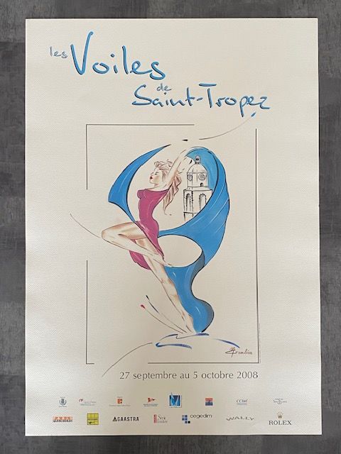 Affiche officielle Les Voiles de St Tropez 2008  20 Nice (06)