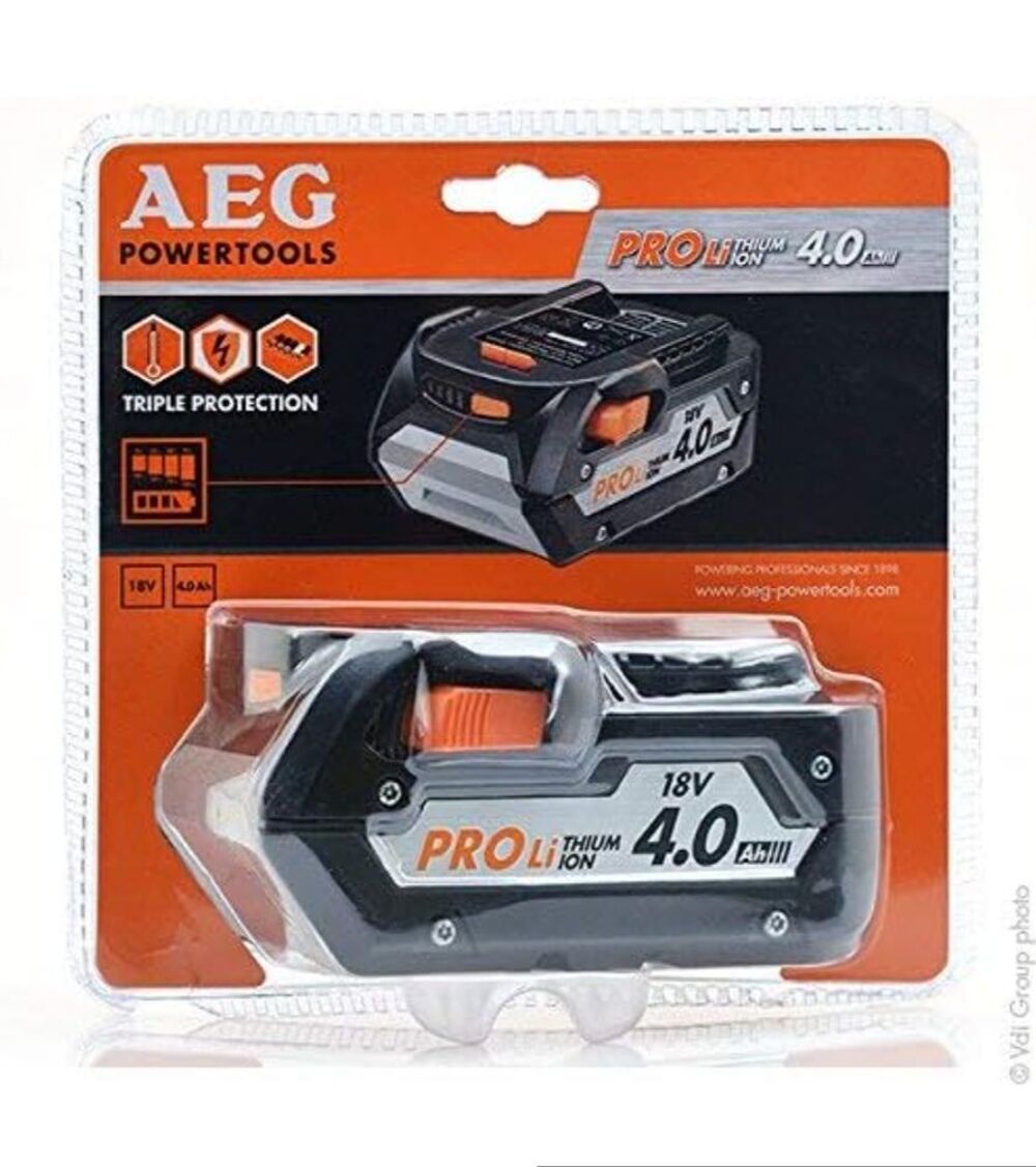 Batterie AEG 18V 4Ah Pro Lithium L1850R Bricolage