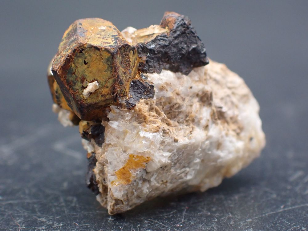 Pyrite &amp; Dolomite &amp; Calcite Lamalou-Les-Bains H&eacute;rault France 