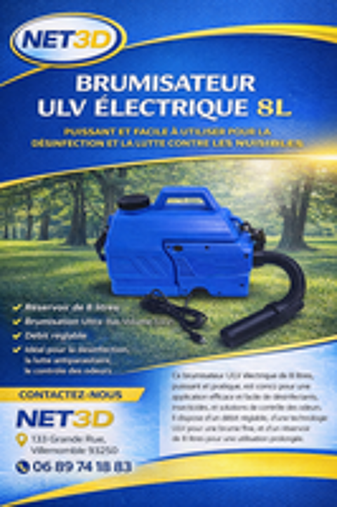   BRUMISATEUR PROFESSIONNEL ANTI-INSECTES ET DÉSINFECTION 