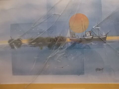 gravure SOUS VERRE Autun (71)