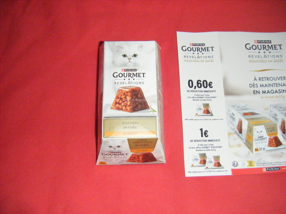 PURINA Gourmet bouch&eacute;es en gel&eacute;e au poulet 2x57g pour CHAT Bricolage