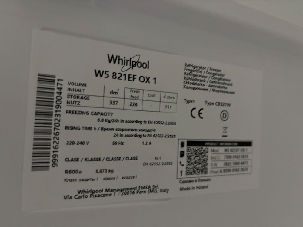 R&eacute;frig&eacute;rateur Electroménager