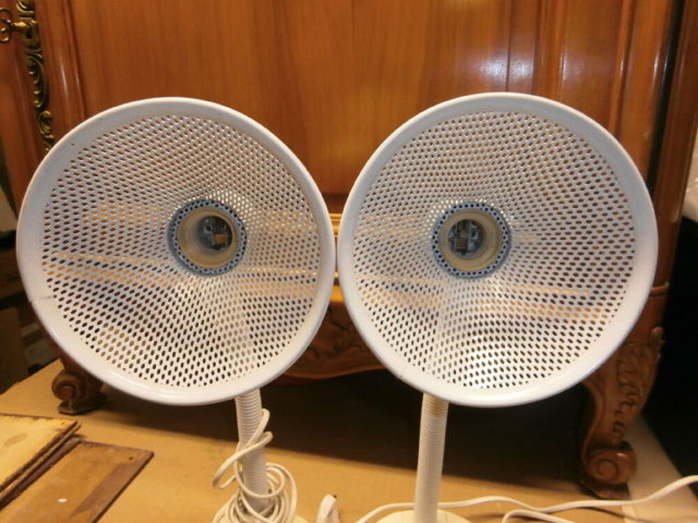 2 Lampes vintage bureau ou de chevet de la marque Massive Décoration