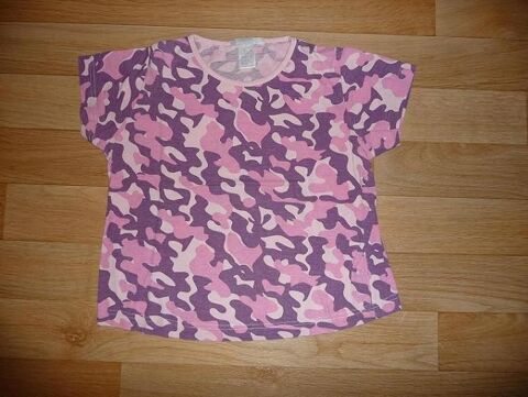 Tee-shirt rose & violet effet camouflage taille 10 ans 6 Celles-sur-Belle (79)