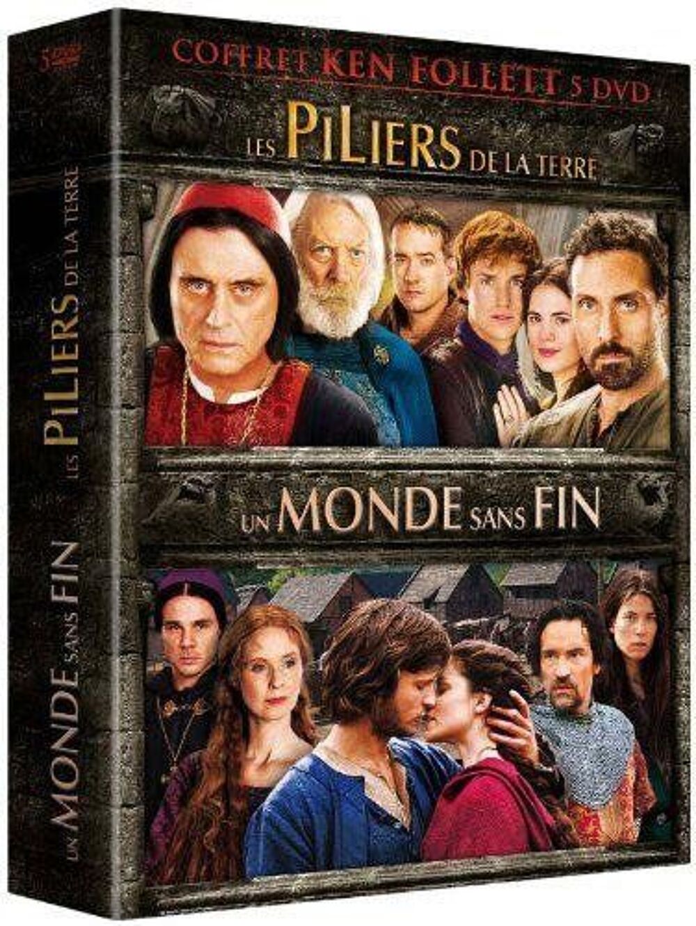 Coffret 5 DVD : Les piliers de la terre + Un monde sans fin DVD et blu-ray