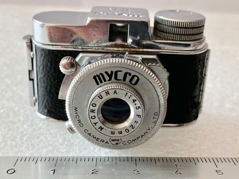 Appareil miniature MYCRO IIIA-Objectif Mycro Una 1:4.5/20mm 108 Joué-lès-Tours (37)