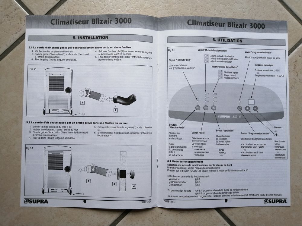 CLIM/CLIMATISEUR SUR ROULETTES/MOBILE CLASSE A Electrom�nager