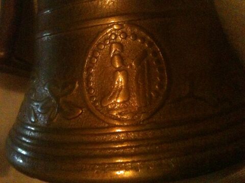 Cloche murale ancienne laiton 70 Bosc-le-Hard (76)