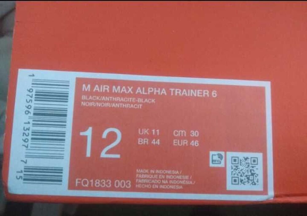 Basket Nike air max alpha trainer 6 taille "46" Chaussures