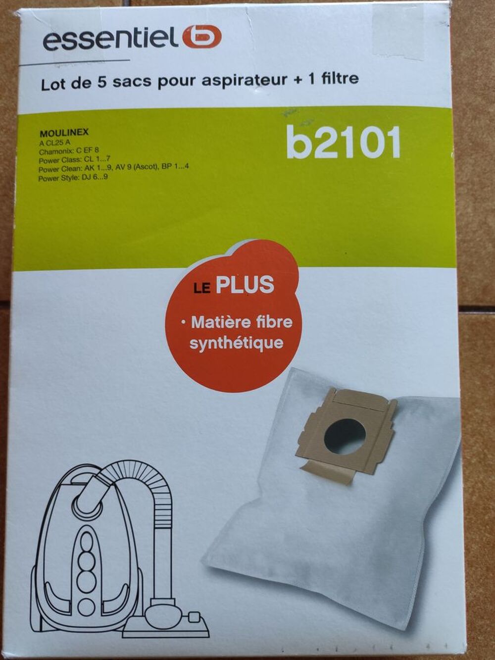 Sac aspirateur Moulinex. Electroménager