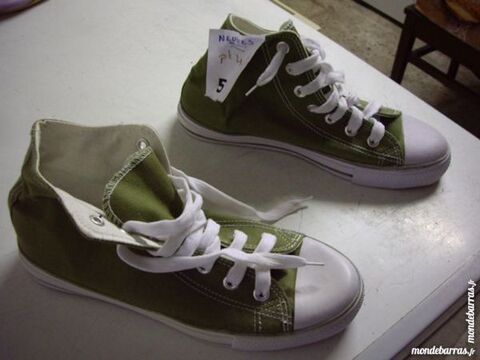 Baskets en Toile hautes Kaki pt 41 5 Bouxwiller (67)