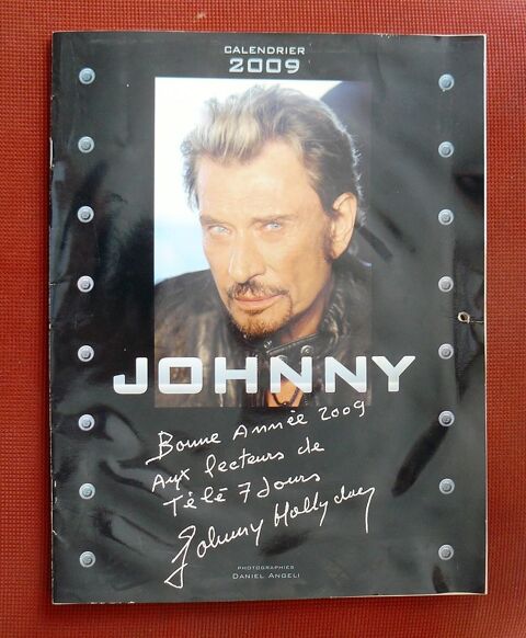 Johnny HALLYDAY : Calendrier T�l� 7 jours 2009 - Hachette Fi 6 Argenteuil (95)