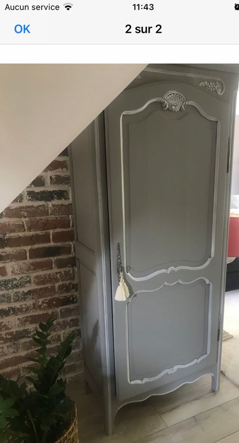 Bonnetiere armoire patin&eacute;e Meubles