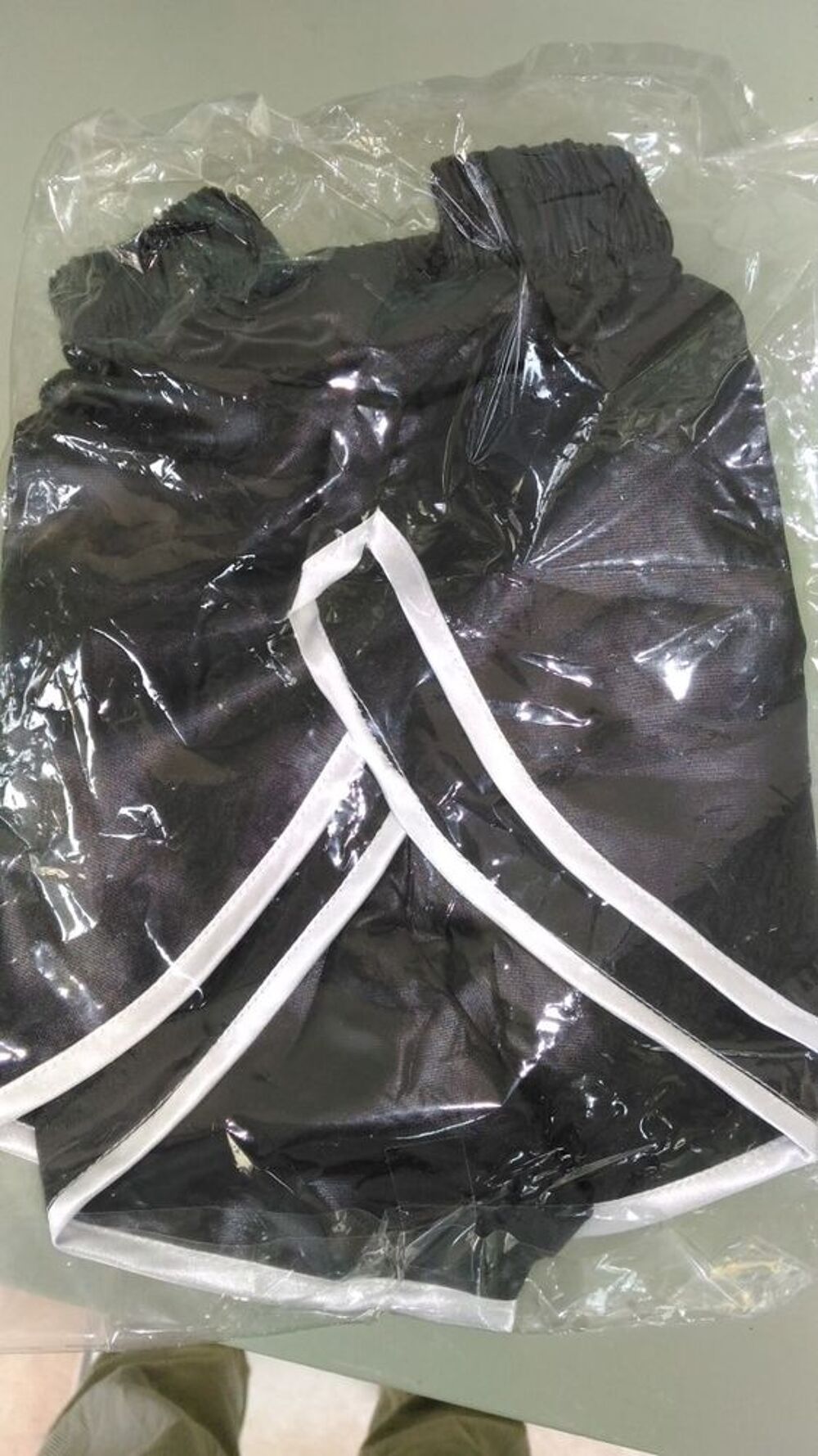 Short-Nylon-Polyamid-Noir-blanc-Vintage-3size-S40 M44 L-XL48 Vêtements