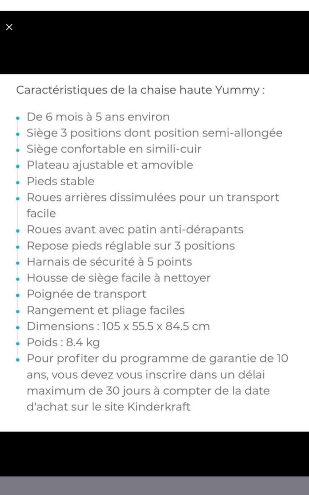 Chaise haute fille multi fonctions Puériculture