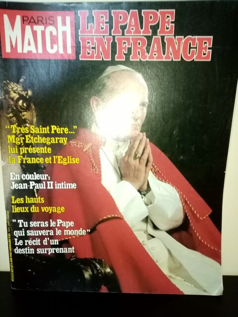 Paris Match N 1619 du 06/06/1980 - Le Pape en France 10 Angers (49)