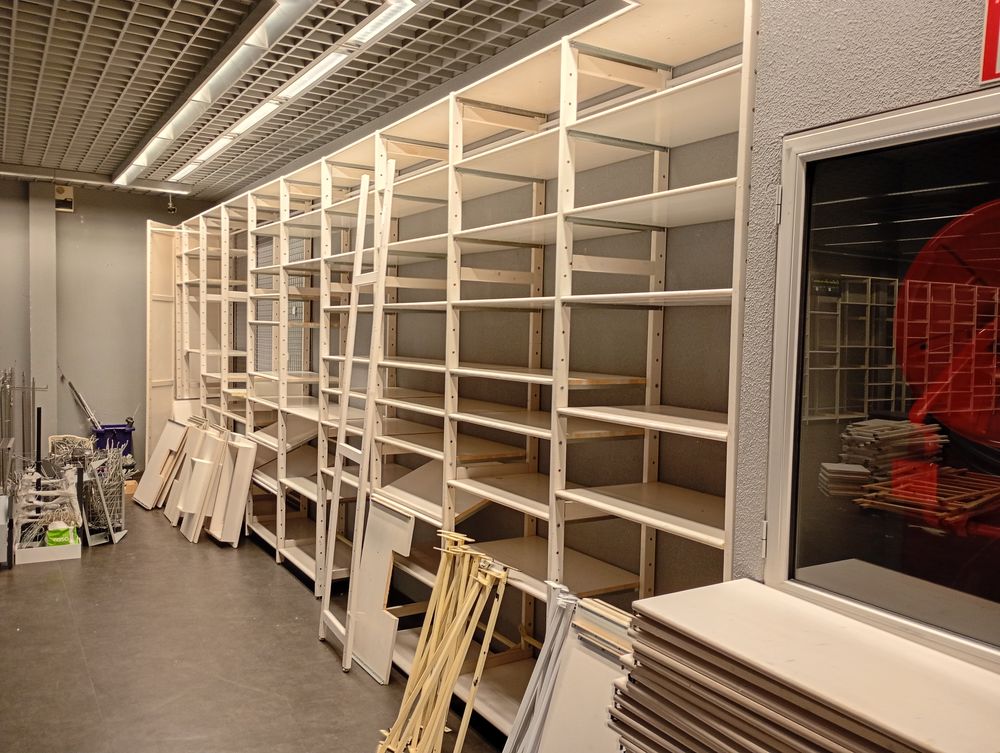 RAYONNAGE BOIS Couleur Blanc - Meuble - &eacute;tag&egrave;res - Rangement- Stockage Meubles