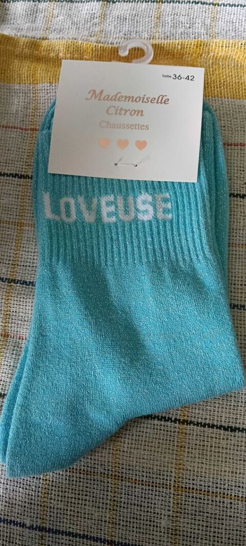 chaussette pailletée avec message toute neuve 3 Hersin-Coupigny (62)