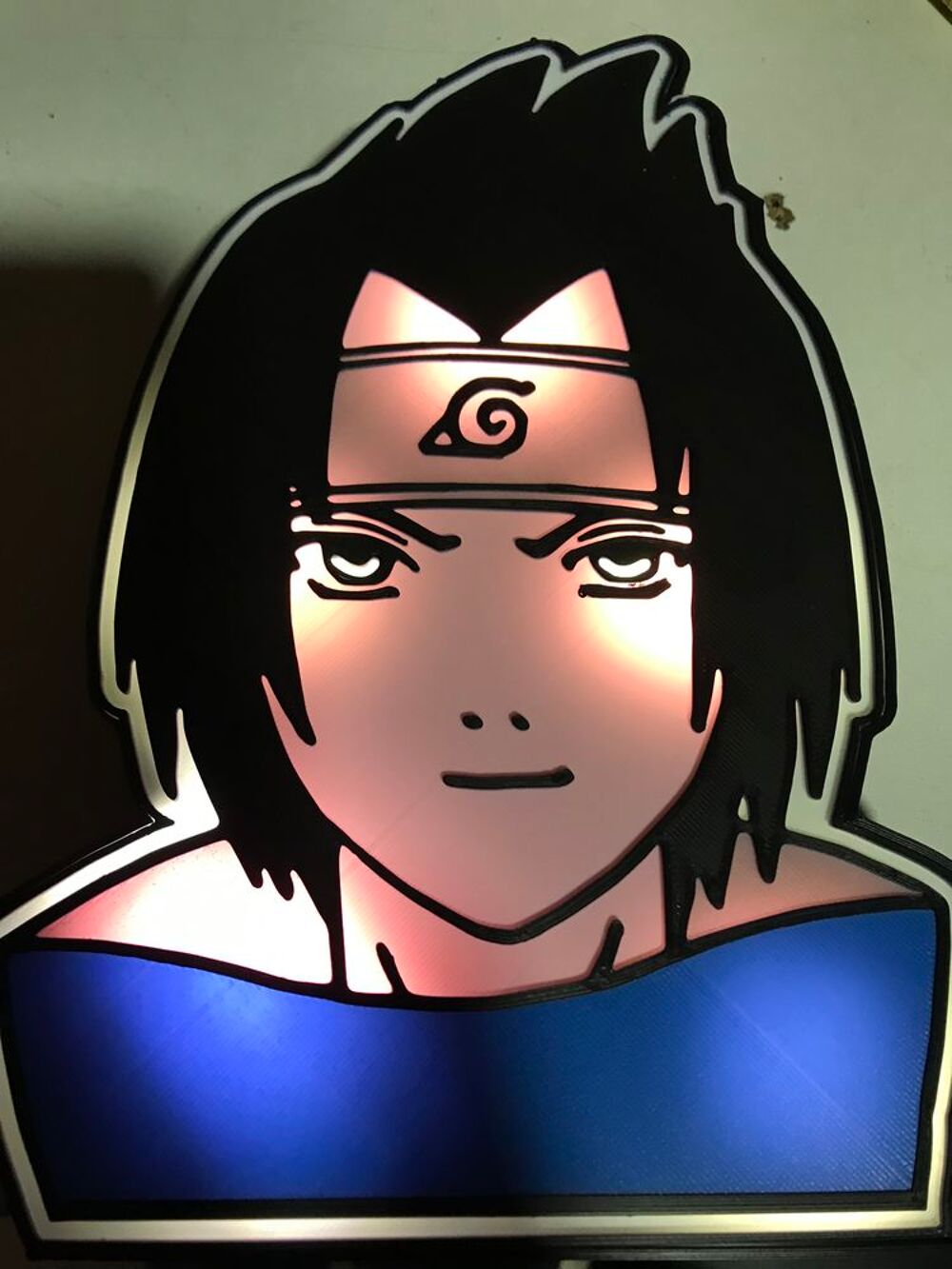 Lampe Sasuke Uchiwa leds &agrave; piles ou usb Décoration