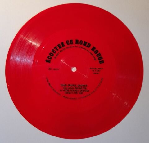  Ecoutez ce rond rouge  - Disque Souple Rouge - 33 Tours 30 Courtenay (45)