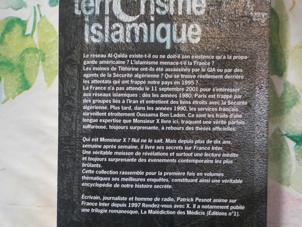 LE TERRORISME ISLAMIQUE par MONSIEUR X et Patrick PESNOT Livres et BD