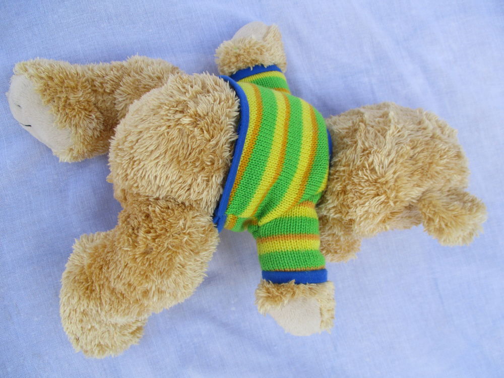 Ours en Peluche avec son Pull Color&eacute; Jeux / jouets