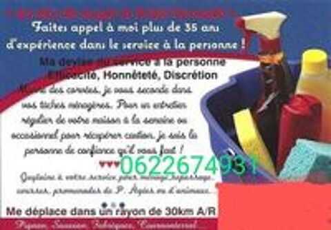   VOUS SEGONDER DS VOS TACHES MENAGERES 