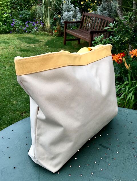 Sac cabas NEUF, Sac fourre-tout, Sac de plage; toile beige 7 Merville (31)