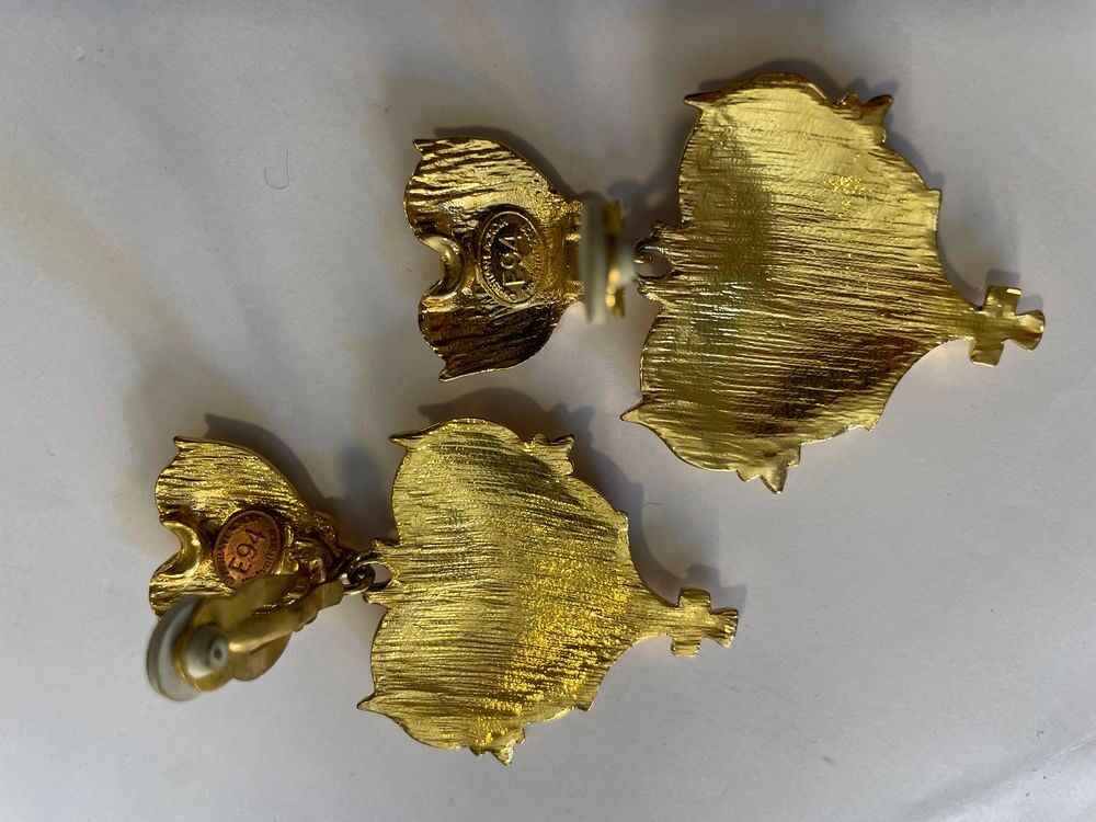 BO Clip c?ur croisillons email rose nacr&eacute; + pendant c?ur CL Bijoux et montres