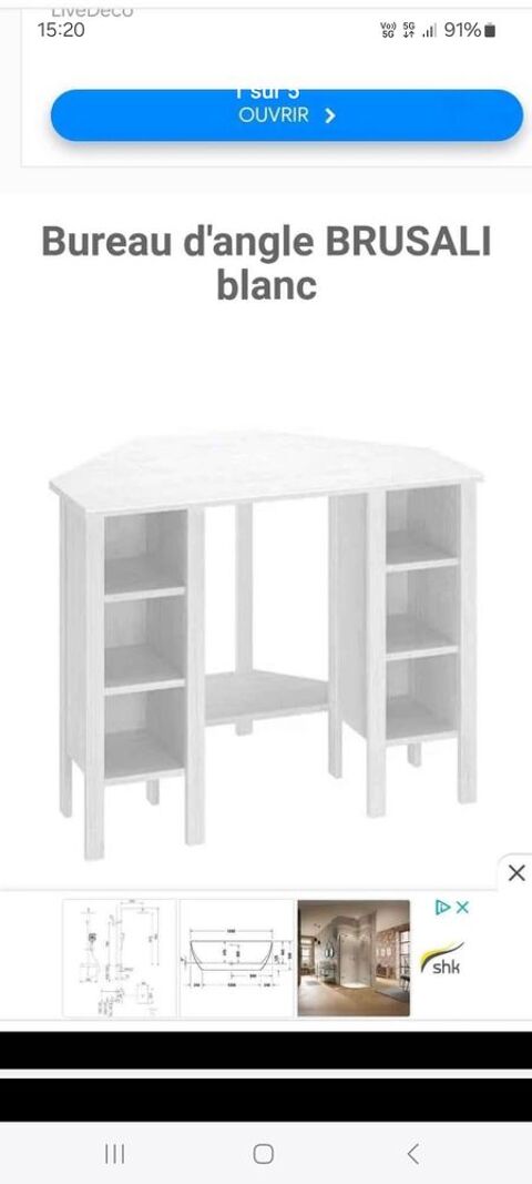 Bureau d angle 40 Saint-Michel-sur-Orge (91)