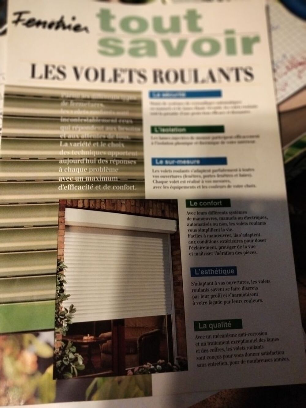 Volets roulants blancs &eacute;lectriques.. Bricolage