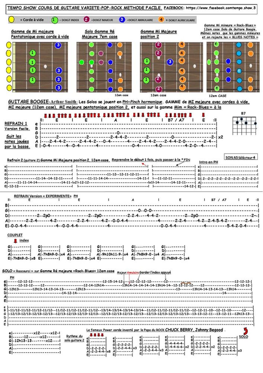   COURS DE GUITARE Pop Rock Blues Vari�t� salle � Solli�s-Pont 