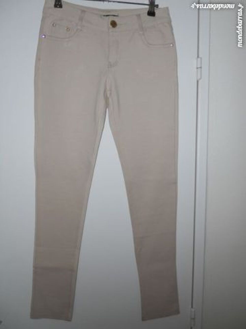 Pantalon beige, neuf, marque originale R. JONACO Vêtements