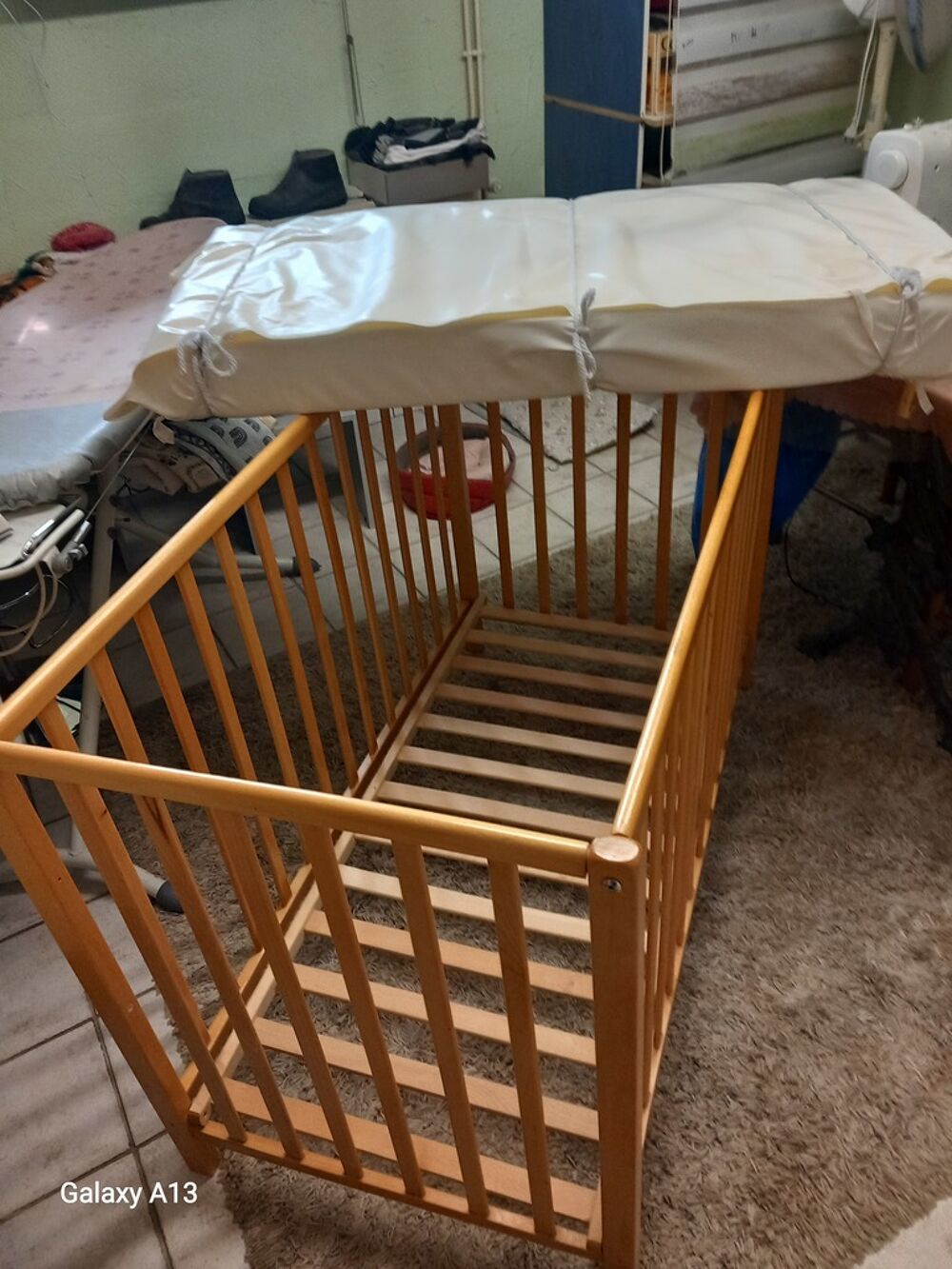 Parc b&eacute;b&eacute; bois Pu�riculture